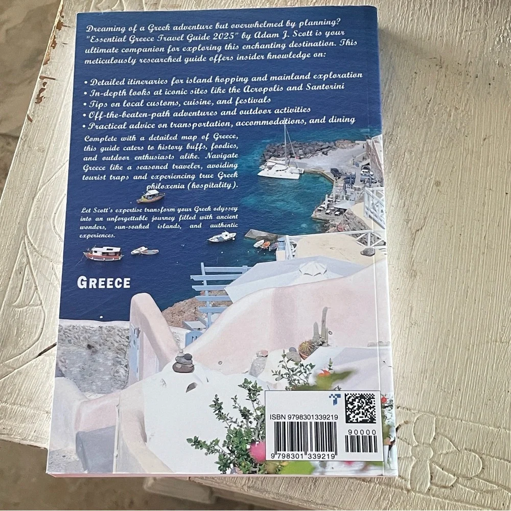Essential Greece Travel Guide Book NEW 2025